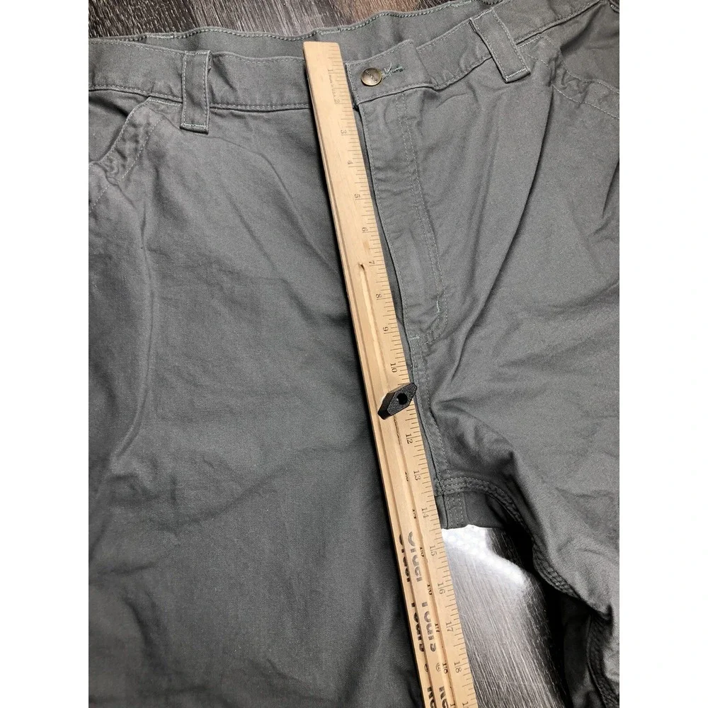 Carhartt Original Fit Shorts Mens 40x10 Gray Canvas Utility Workwear Rugged B147